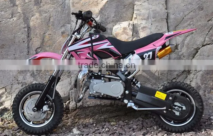 top quality 49cc 2-stroke pull start girl mini dirt bike for sale (TKD50-011)