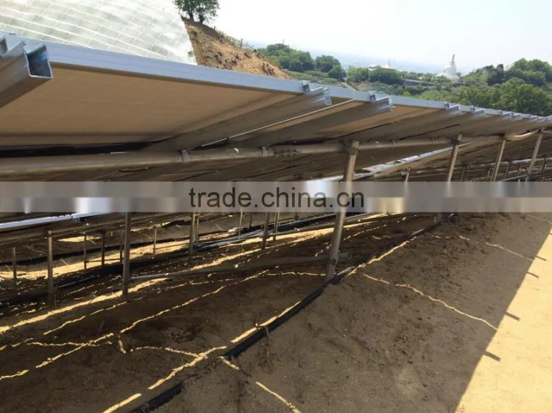 high quality Galvanized steel ground Adjustable Angle solar panel support structures rack