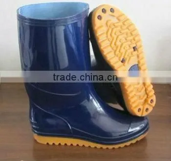 CE EN ISO 20345 S5 chemical resistant PVC rain boots,popular pvc rain boots