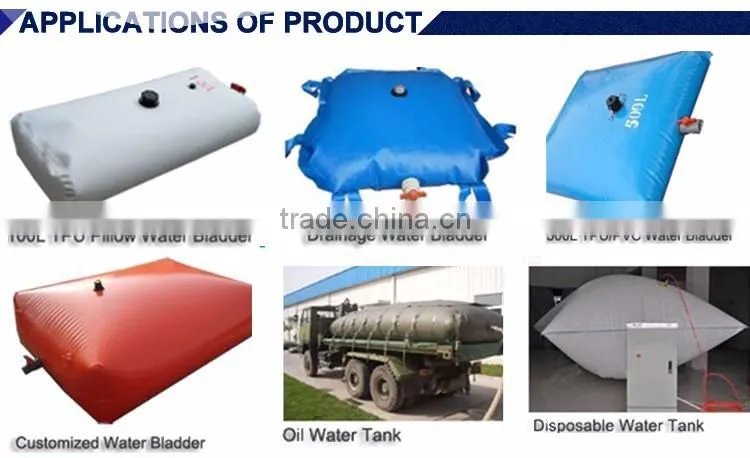 100L to 6000000L industrial and agriculture pillow/onion storage collapsible water tank