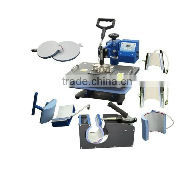 Cheap Reliable Combo 8 in 1 heat press machine