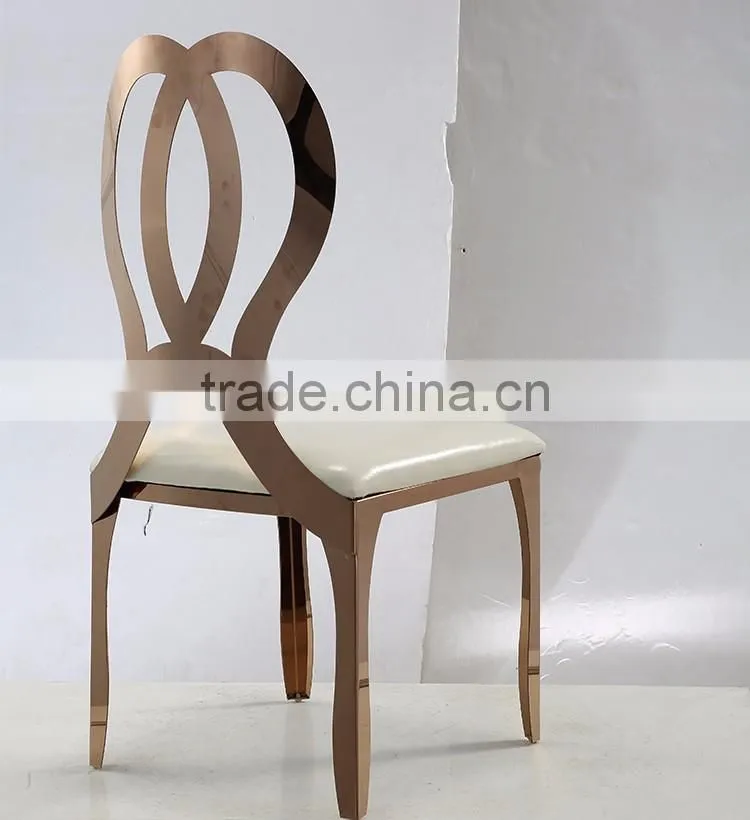 Modern Design cheap Stainless Steel Dining Chair for Wedding Furniture