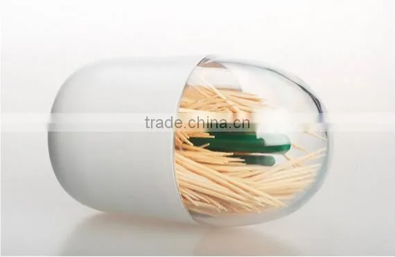 Creative modeling plastic cotton swabs holder toothpick organizer box