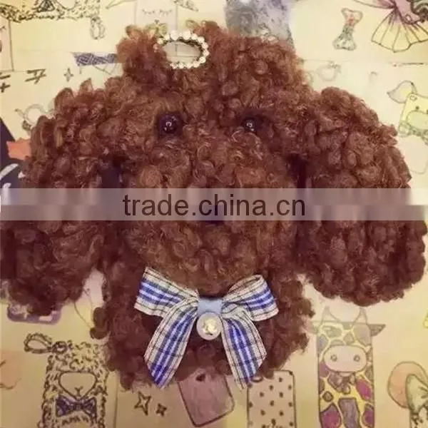 3D hairy dog mobile shell, Poodle protective case for iPhone 6 6 Plus