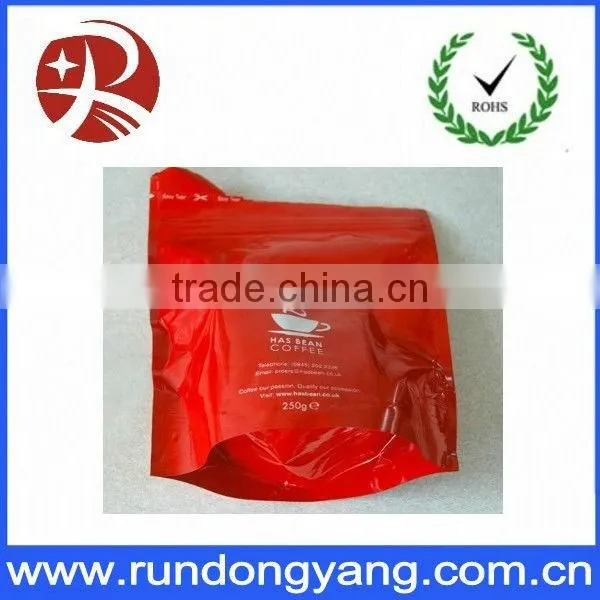 milk white zipper lock Standard Stand Up Pouches