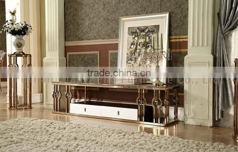 Dining room new model tv cabinet design with showcase