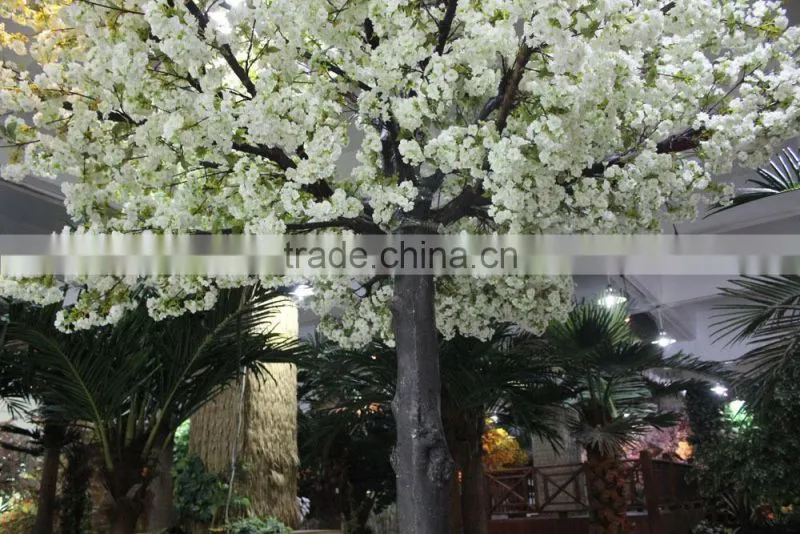 silk cherry blossom tree indoor decoration artificial cherry /sakura flower trees