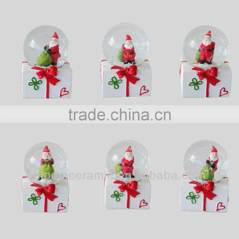 Bloom resin led water globe