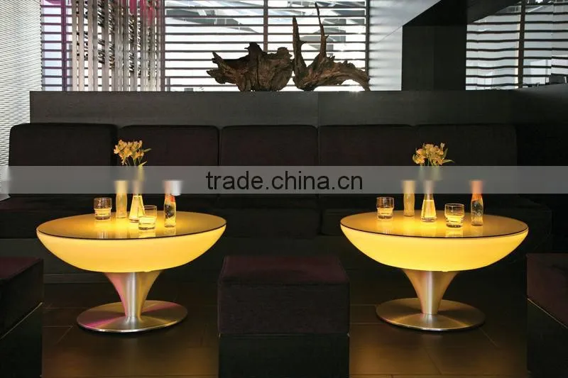 round bar table with light illuminated led furniture