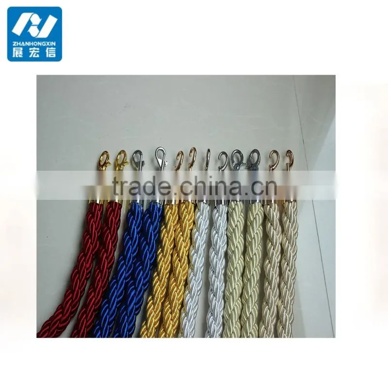 Widely Used post and rope barriers for hospital crowd control