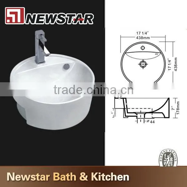 Solid wood bathroom vanity with granite countertops for inn project