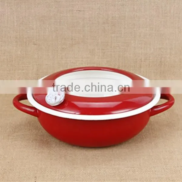 High quality and safty kitchen use OEM enamel crock pot/enamel slow cooker