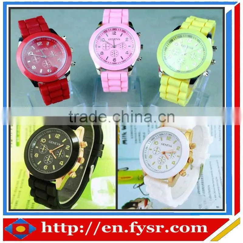 2013 most popular custom lady women silicone watches