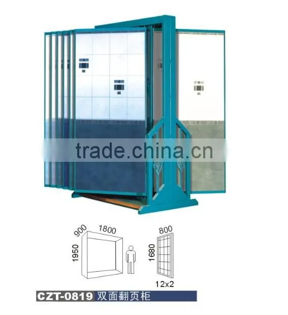 China iron sheet metal OEM custom floor ceramic tile display metal racks stand
