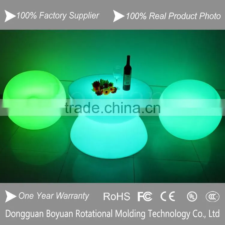 popular party led table, nightclub luminous furniture with led light, rechangeable color bar led table