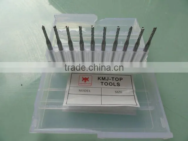 tungsten carbide blades 4 flutes pcb cutters for milling machine