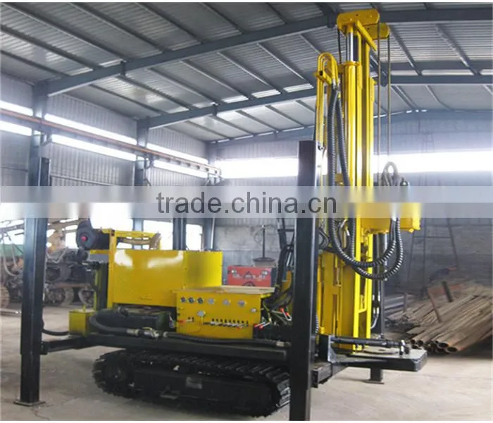 Crawler belt walking DTH drilling rig