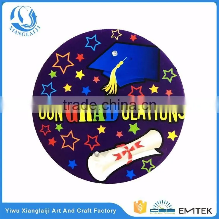 2017 HOT sale birthday party decorations led flashing badge for promotion