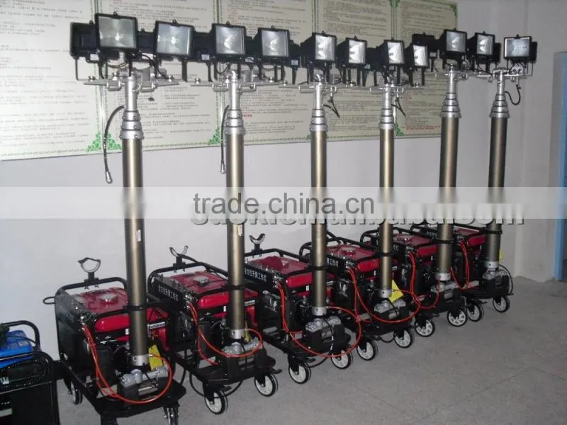 Professional portable tower light with High-quality,OKHQ-ZM1000A mobile lighting tower