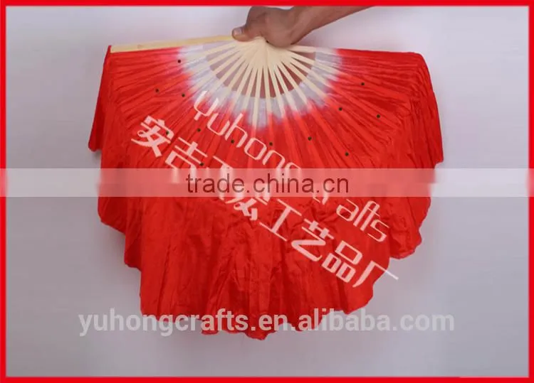Folk art handmade silk Chinese dance fan