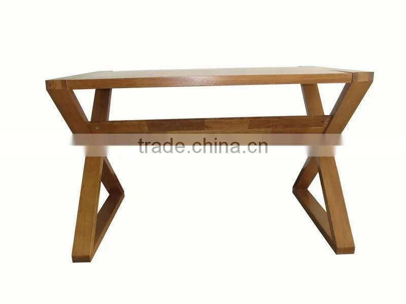cross leg wood dinning table
