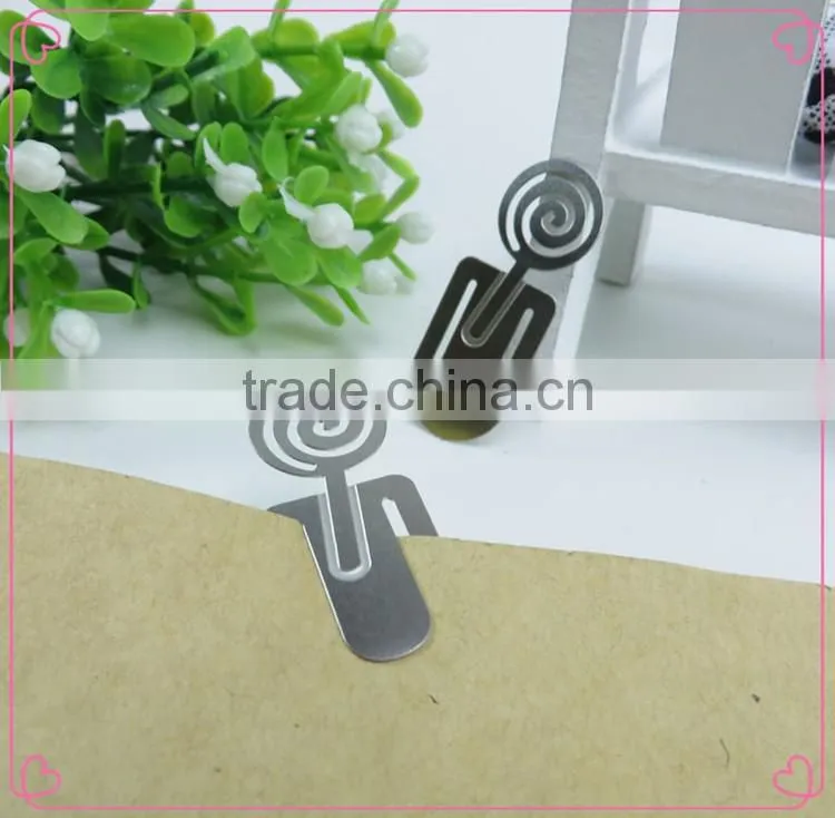 Animal Owl Shaped Paper Clips Metal Bookmarks