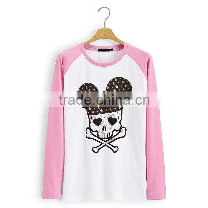 Women custom printing tshirts cotton with your own logo