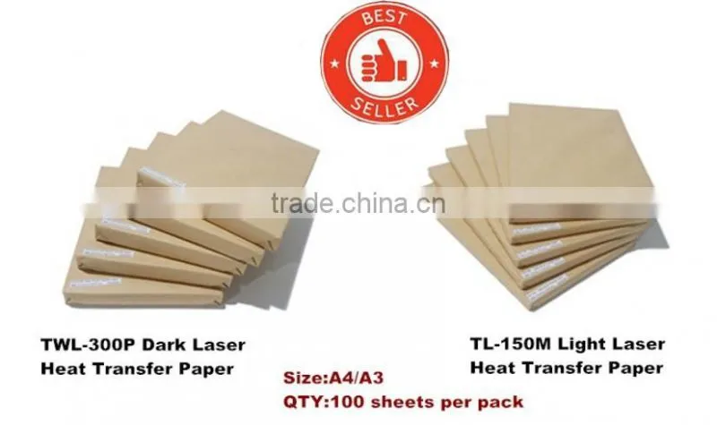 A4 Cotton t shirt transfer paper for laser printer