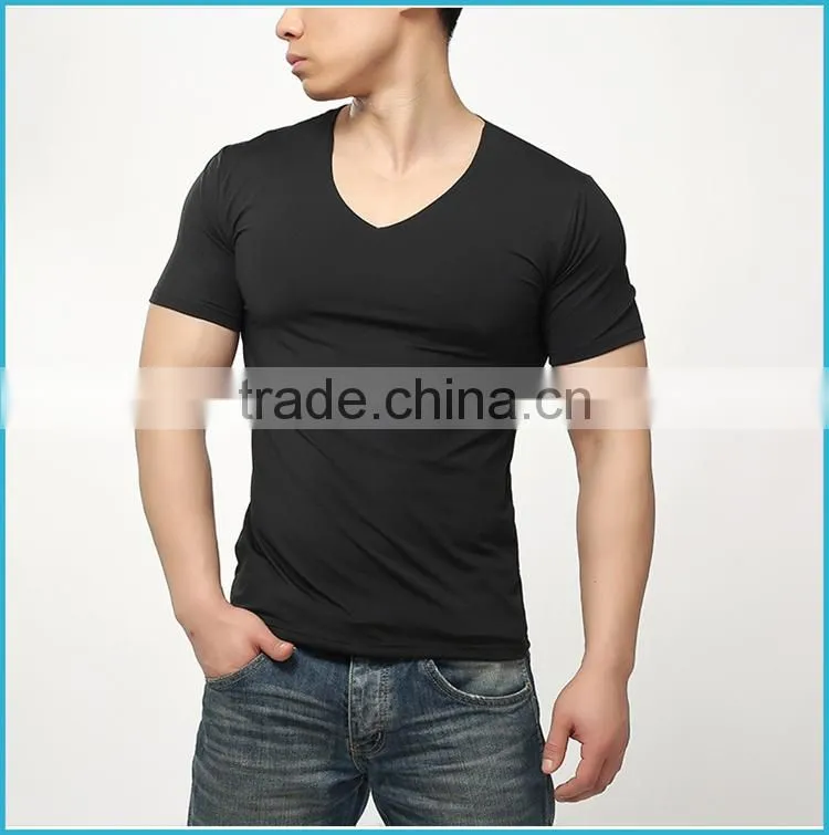 Custom Winter Thermal T Shirt Men Ploretec Fleece Keep Warm Underwear Short Sleeve V-Neck
