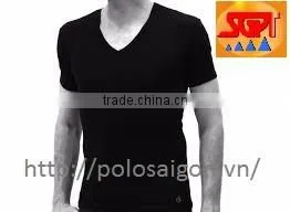 V NECK T SHIRT 100% COTTON