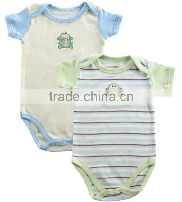 Printed summer wear short sleeve pattern custom made infant cotton smocked infant baby clothes wholesale price
