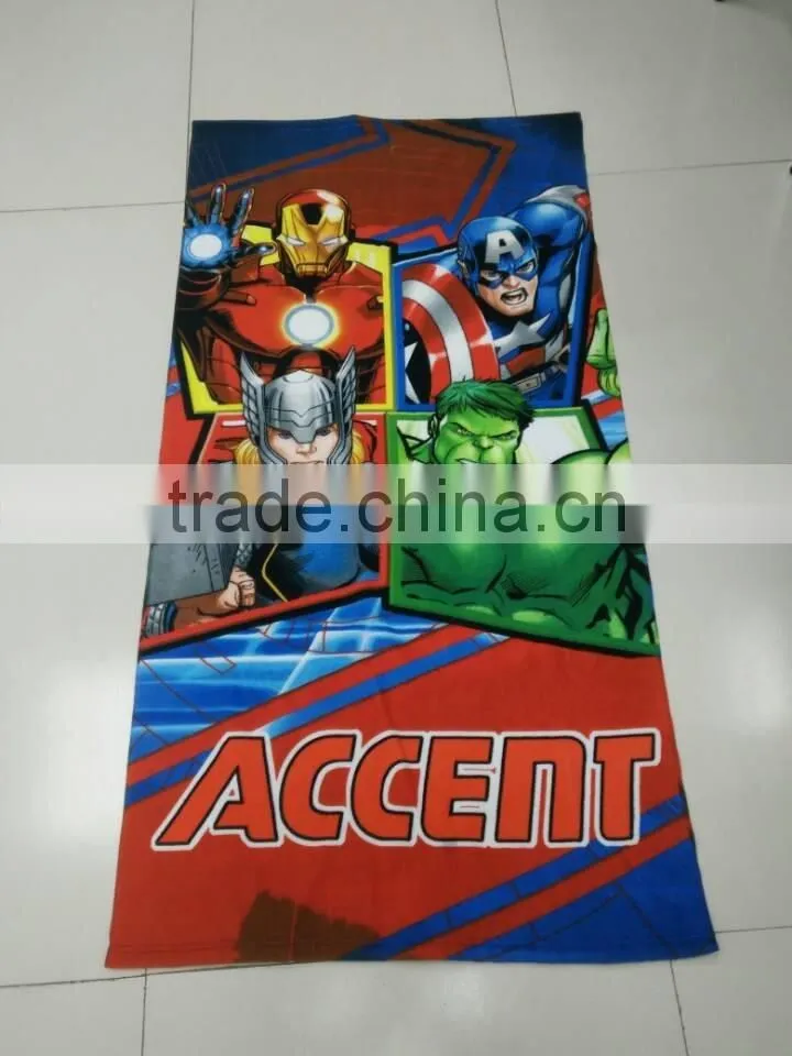 China factory soft quality custom print microfiber fabric beach towel
