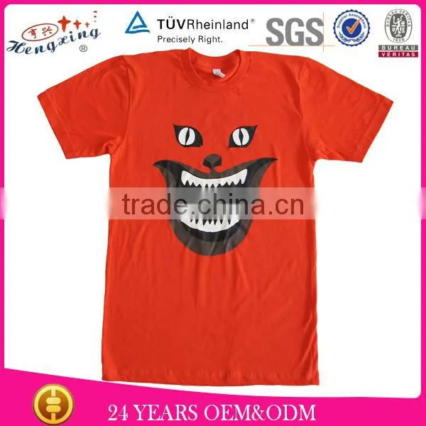 leisure plain black cheap custom printed t shirts