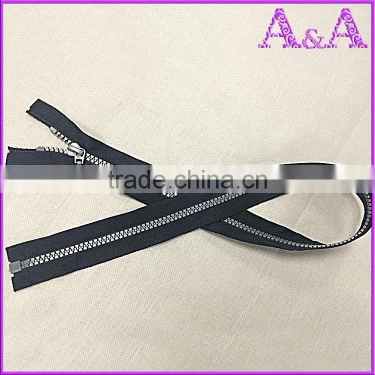 #8 #10, whole sale large plastic zipper,derlin zipper,big teeth plastic zipper