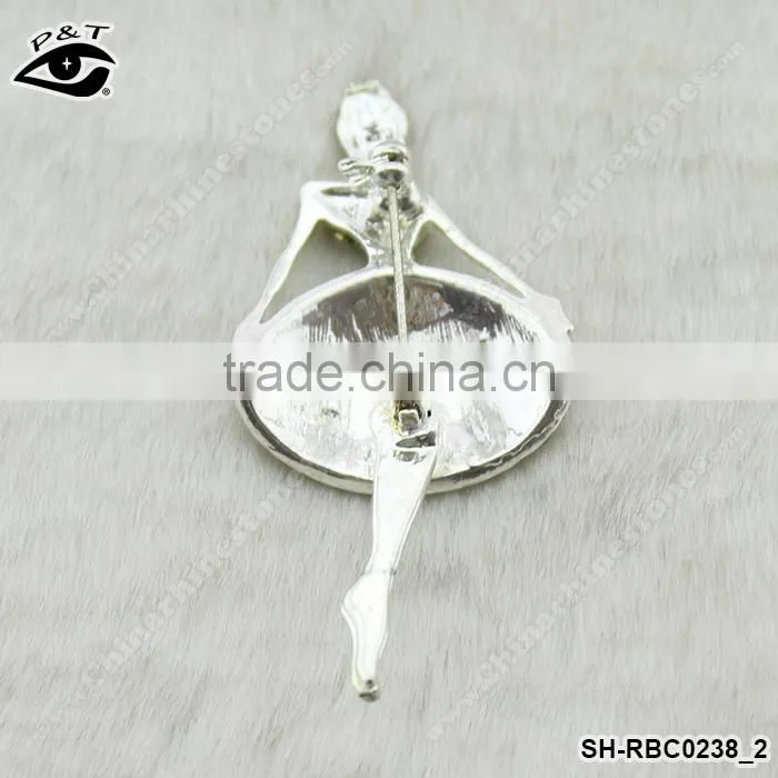 Rhinestone brooch Crystal Brooch Pins Fairy Design for wedding invitation