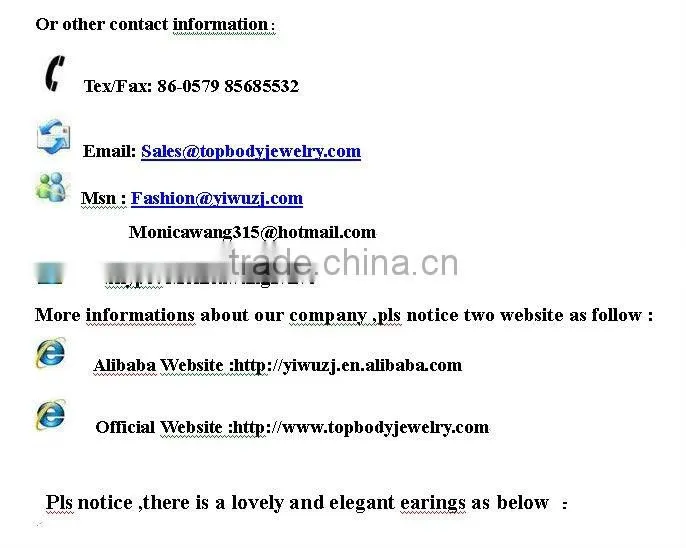 wholesale and classic stainless steel ear pin with clear Zircon