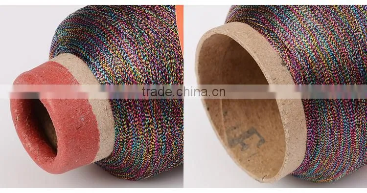 Iridescent ST type metallic embroidery yarn