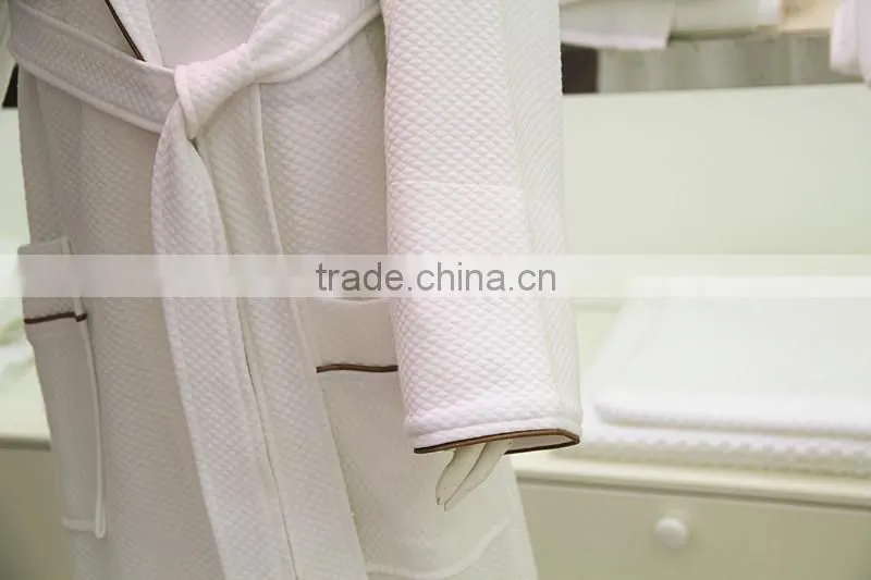 Hotel Waffle Hooded Microfiber Bathrobe