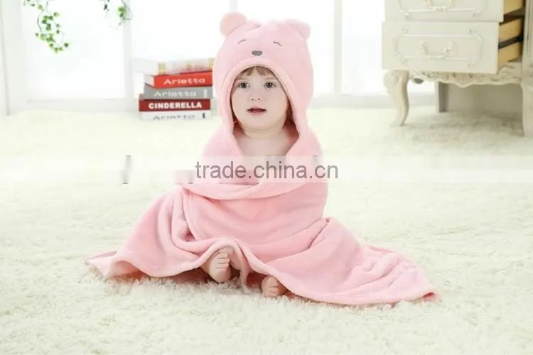 Animal hooded children blanket fleece super soft