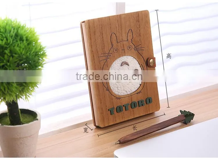 My Neighbor Totoro Cute Cartoon Wooden Anime Notebook Design B