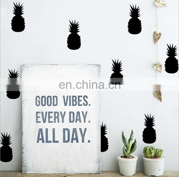 Ins Style Colorful Pineapple Fruit Vinyl Wall Sticker Children Room Home Decoration Mural Roon Decal