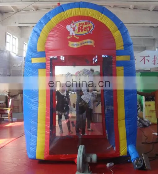 fashion PVC inflatable cash box for advertising