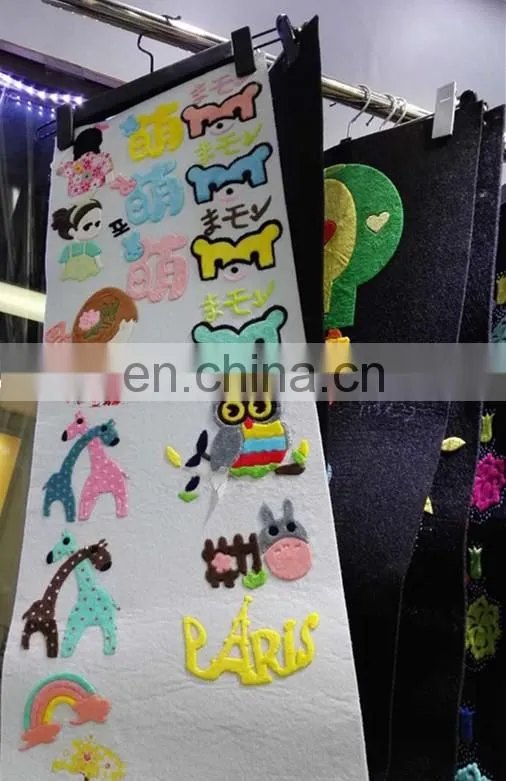 New Design Umbrella Hot Fix Motif Chenille Rhinestone Decorative Embroidered Patches