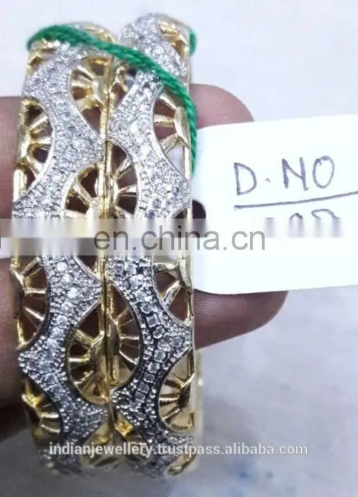 cz stone jewelry bangles exporter, bridal zircon bangle manufacturer