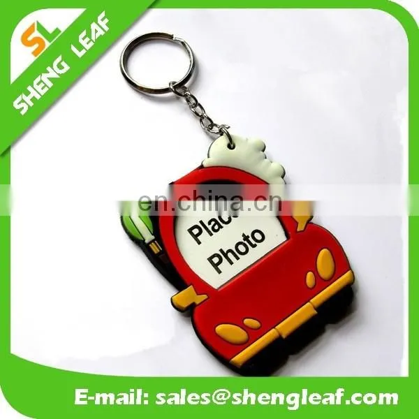 Custom cap shaped 3D logo soft pvc rubber keychain