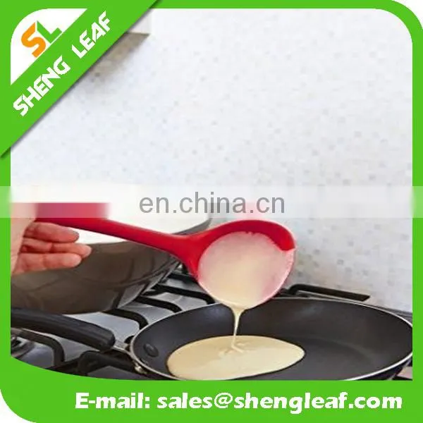 eco-friendly colorful silicone kitchen scoop for cooking
