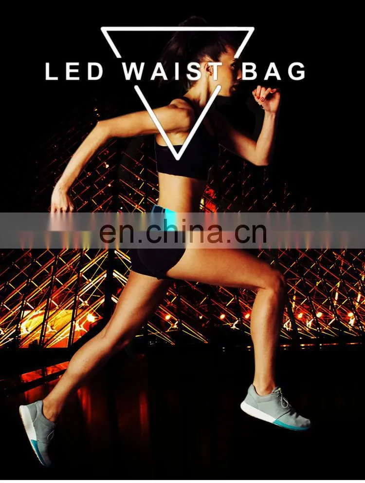 Wholesale Running Belt LED Waterproof Waist Bag For Outdoor Sport,Running Belt Led