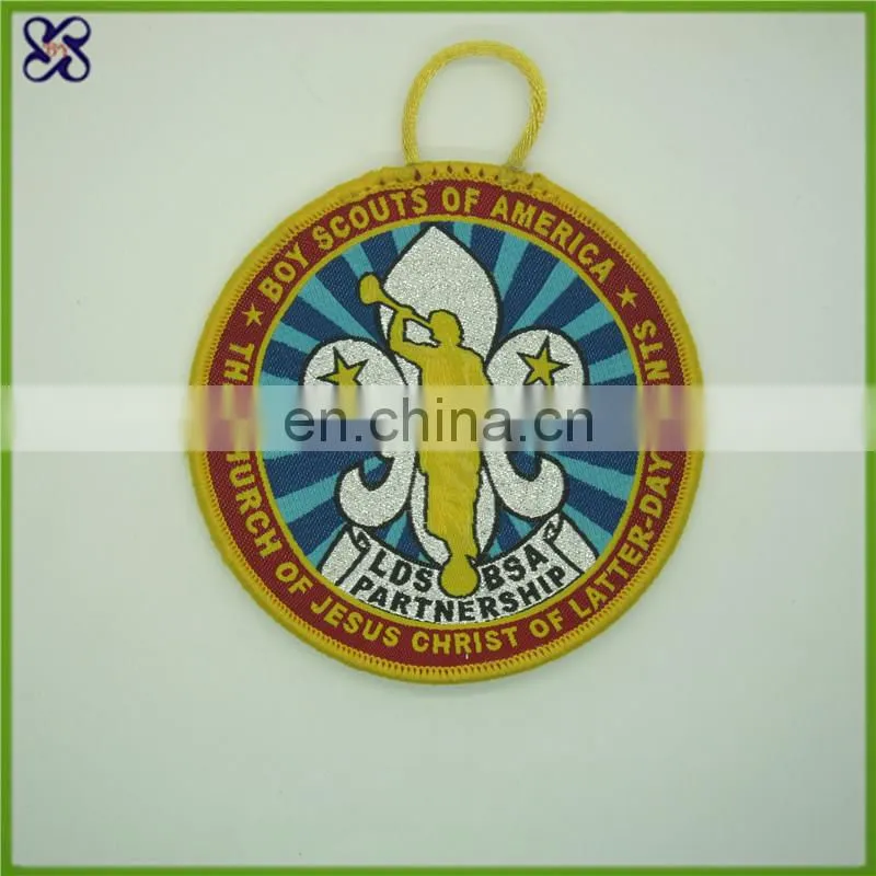 Woven patch for clothes/logo edges woven patch