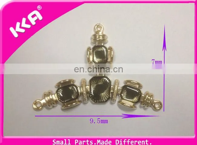 Latest design plastic woman shoes buckle decration