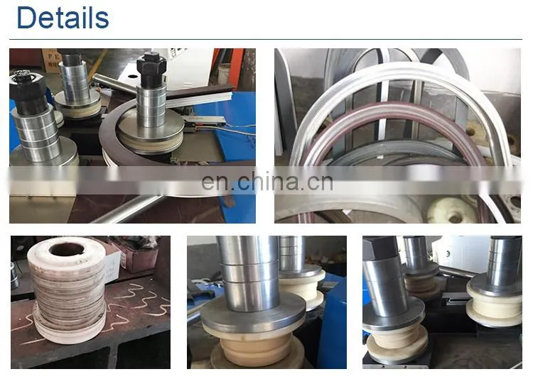 Automatic CNC aluminum window frame bender with 3 rollers